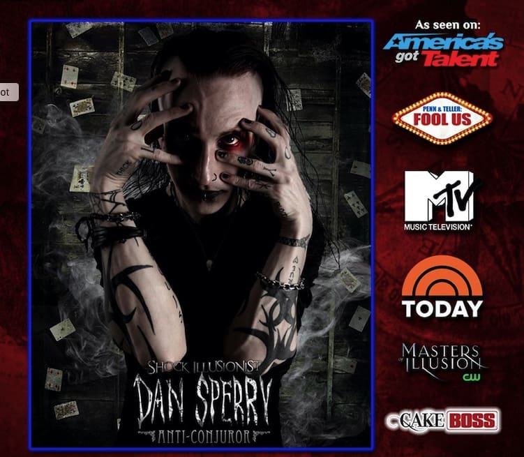 DAN SPERRY - TV Shock Illusionist! Two Shows - ONE night- Feb. 3rd @ Theatre of Dreams Arts & Event Center